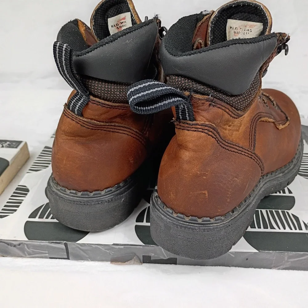 RedWing 2326 Mens Brown Leather Steel Toe EH Work Boots Made in USA Size 8‎ B